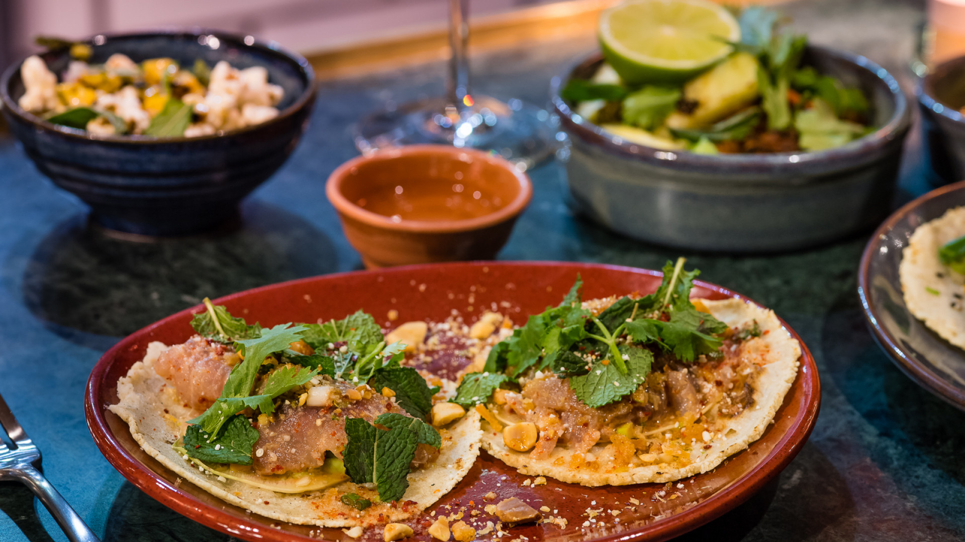 Tacos at Temper, Neil Rankin's new restaurant Tacos at Temper, Neil Rankin's new restaurant