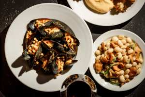 Mussels and fregola