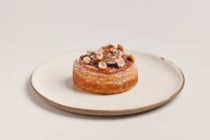 Hazelnut praline croissant ring