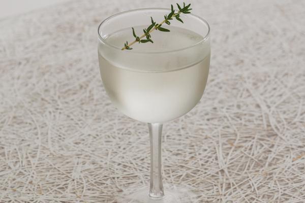 Thyme For Whiskey: tahini infused Four Roses, honey, lemon and thyme