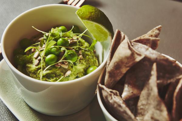 Spring pea guacamole