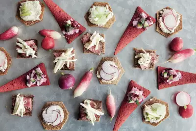 A festive collection of canap&eacute;s