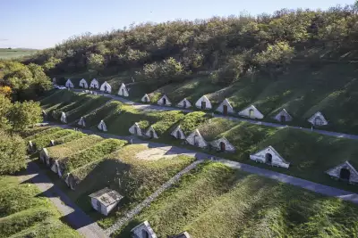 The hillside cellars of Hercegk&uacute;t