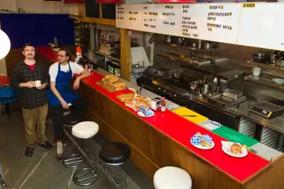 Mondo Sando&rsquo;s Jack Macrae and Viggo Blegvad captured at their new sandwich shop