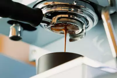 A consistent, even extraction brewed from a La Marzocco Linea espresso machine