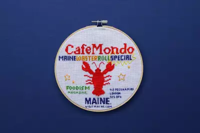 Maine lobster roll at Cafe Mondo