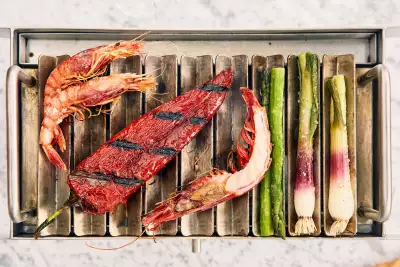 On the grill at Parrillan