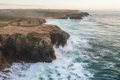 The Quiberon Peninsula pushes out into the Atlantic