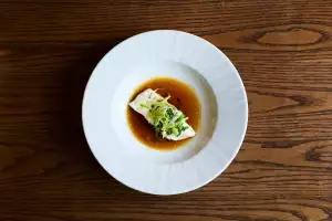 Halibut and dashi broth