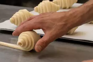 Making croissants