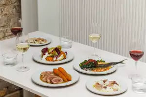 Sussex Lamb, pumpkin scapece and mackerel