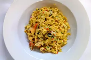 Crab tagliatelle