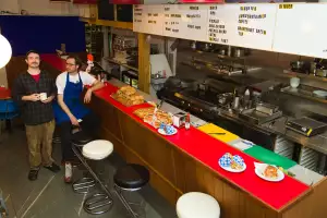 Mondo Sando’s Jack Macrae and Viggo Blegvad captured at their new sandwich shop