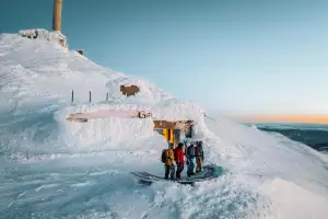 The top of Gaustabanen in Gausta The top of Gaustabanen in Gausta