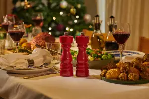 Cole & Mason London Red Gloss Salt & Pepper Mills