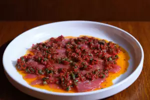 Bluefin tuna carpaccio