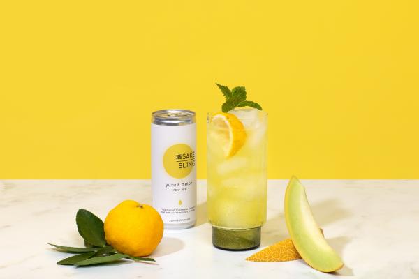 Yuzu and Melon Sake Sling