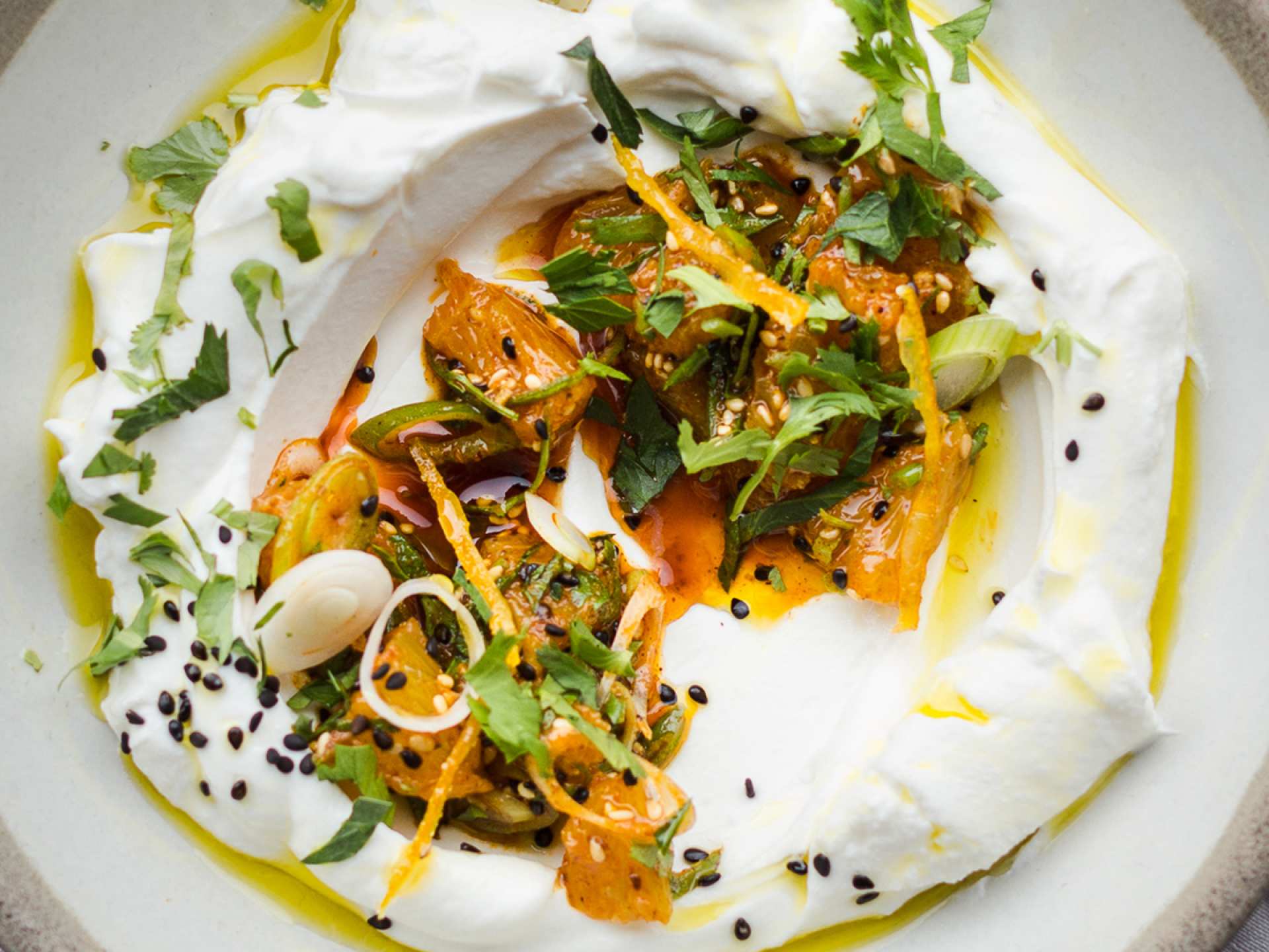 Bubala, Spitalfields: restaurant review – Labneh, orange salsa, togarashi, and candied orange