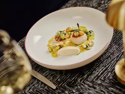 Orkney Scallop starter at Indigo