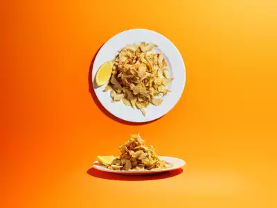 Artichoke fritti with bottarga