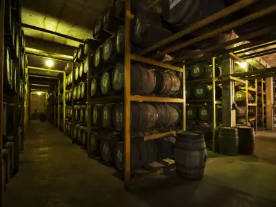 Warehouse at Paul John distillery