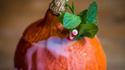 Smashing Pumpkin cocktail closeup
