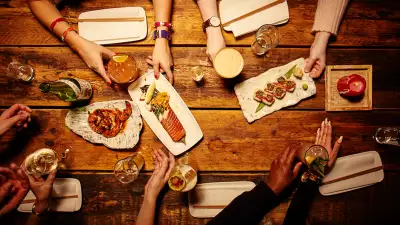A table of sharing plates at Kurobuta