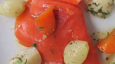 The Ninth smoked salmon with pickled veg
