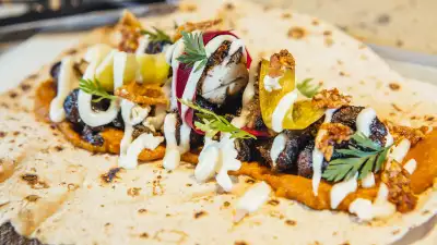 Le Bab's free-range pork shawarma kebab