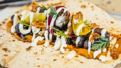 The pork shawarma at Kingly Court's Le Bab