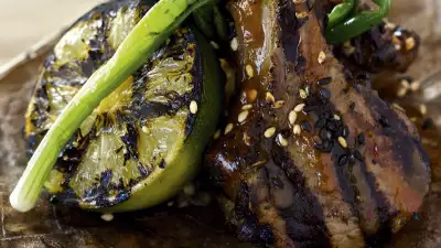 Kurobuta's tea-smoked barbecue lamb
