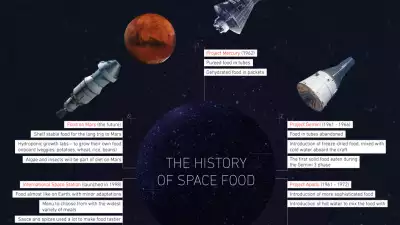 Labeley's space food infographic