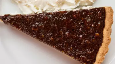 Porky's chocolate and pecan pork pie