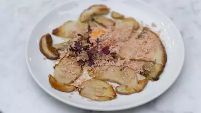 A mushroom dish at Lurra