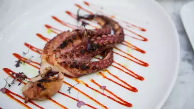 Grilled octopus at Lurra