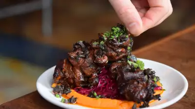 Anticucho de res from Peruvian restaurant Se&ntilde;or Ceviche