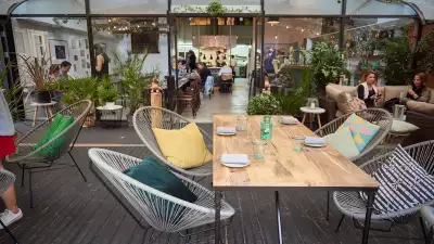 The terrace at The Frog