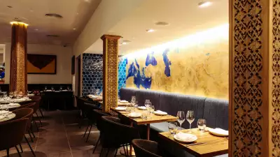 The decadent interiors at Samarkand