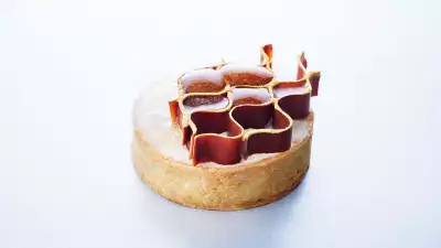 Salted honey tart