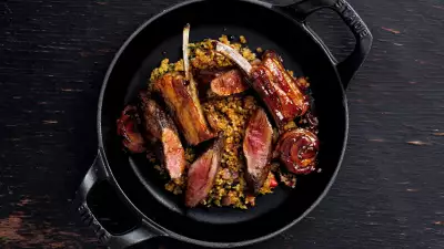 The Ninth's lamb with a rosemary salt crust