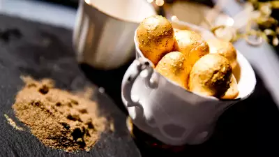 Alex Head of Social Pantry's recipe for gold quail eggs