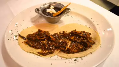 Meat tacos at Mestizo