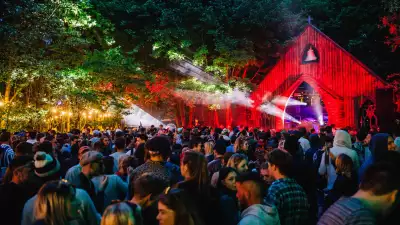 The stage at Lost Village