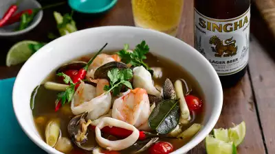 Andy Oliver's recipe for hot and sour seafood soup