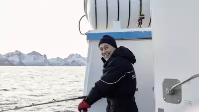 Michel Roux Jr on board the Skrei fishing boat