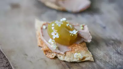 Canapes at Tom Adams' Coombeshead Farm in Cornwall