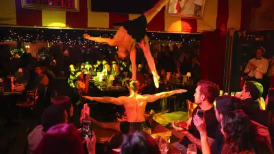 Bunga Bunga performers; photograph Jonny Stephens Photography
