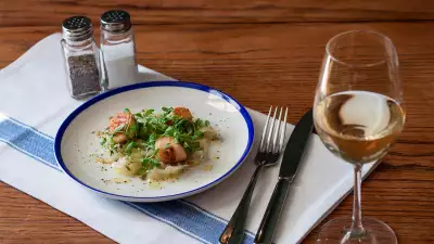 Scallops and fennel on The Barrow House's summer menu