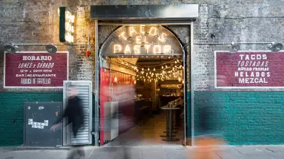 El Pastór's Stoney Street entrance overlooks Borough Market