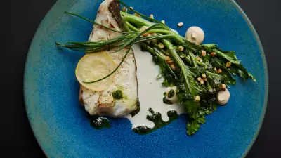 Market fish with anchovies at Neo Bistro. Photograph by Joakim Blockstrom